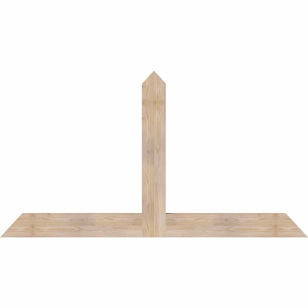 Ekena Millwork Portland Smooth Timber Gable Bracket, Douglas Fir, 72"W x 39"H x 3 1/2"D x 5 1/2"F, 13/12 Pitch GBW072X39X0406POR00SDF - main